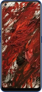 Силиконовый чехол Абстрактная композиция в красных тонах для Realme 7 Pro - 6541u-2082 изображение 