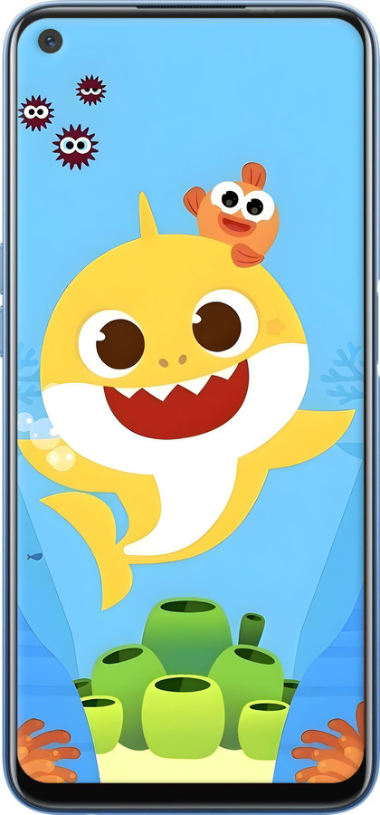 TPU чехол Бейби Шарк для Realme 7 - 6303b-2081 изображение 