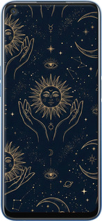 2D пластиковый чехол Celestial Harmony: Sun & Moon Gold Mystic Pattern для Realme 7 - 6778t-2081 изображение 