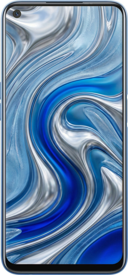 2D пластиковый чехол Liquid Chrome для Realme 7 - 6781t-2081 изображение 