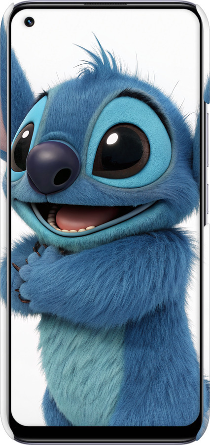 3D пластиковый матовый чехол Стич 1 для Realme 8 - 6686m-2303 изображение 