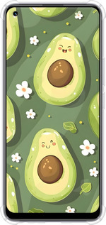 Силикон с усиленными углами чехол Авокадо для Realme 8 - 6380sp-2303 изображение 