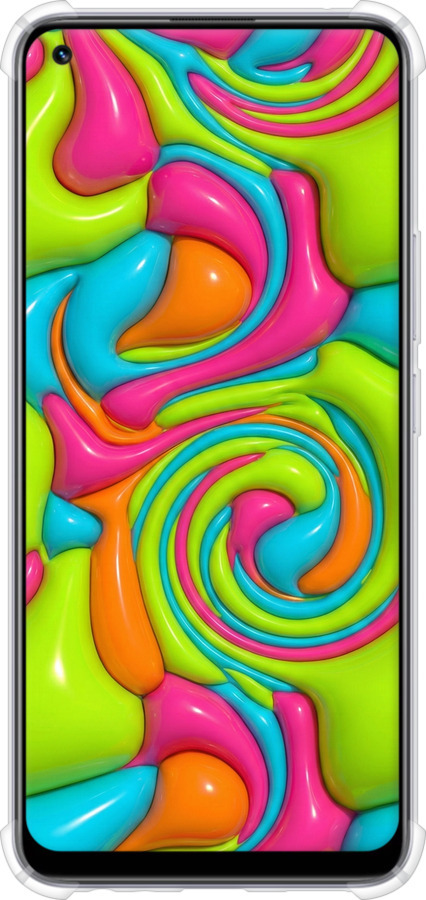 Силіконовий протиударний с посиленими кутами чехол Y2K Jelly Dream для Realme 8 - 6780sp-2303 изображение 