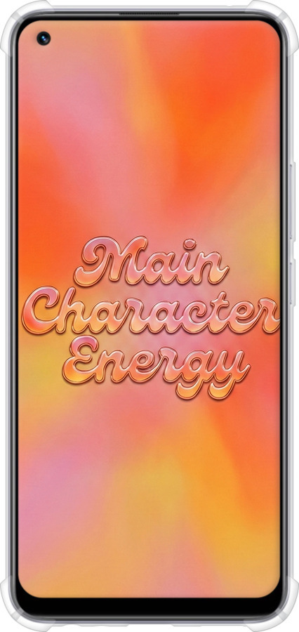 Силикон с усиленными углами чехол Aura Gradient Main Character Energy Aesthetic Y2K для Realme 8 - 6783sp-2303 изображение 