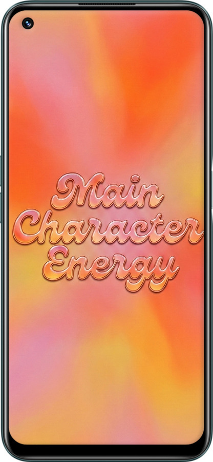 Силиконовый чехол Aura Gradient Main Character Energy Aesthetic Y2K для Realme 9 Pro - 6783u-2595 изображение 