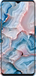 3D пластиковий матовий чехол Мрамор для Realme X2 Pro - 6306m-1866 изображение 
