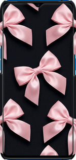 3D пластиковый матовый чехол Coquette Ribbons Dark Coquette для Realme X2 Pro - 6767m-1866 изображение 