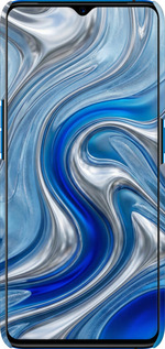 3D пластиковий матовий чехол Liquid Chrome для Realme X2 Pro - 6781m-1866 изображение 