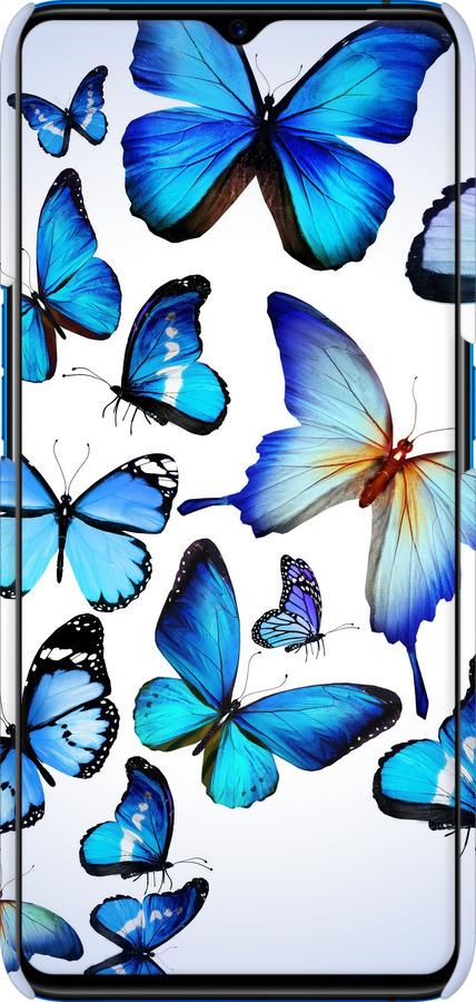 3D пластиковый матовый чехол Бабочки для Realme X2 Pro - 6023m-1866 изображение 
