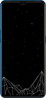 Силіконовий чехол Чорно білі абстрактні гори для Realme X2 Pro - 6437u-1866 изображение 
