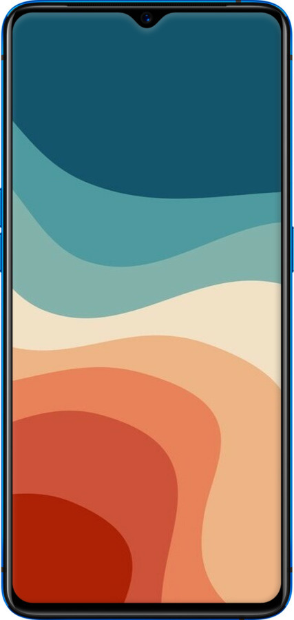 2D пластиковый чехол В стиле ретро с волнами для Realme X2 Pro - 6531t-1866 изображение 