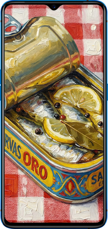 Силиконовый чехол Vintage Sardine Tin Phone для Realme X2 Pro - 6772u-1866 изображение 