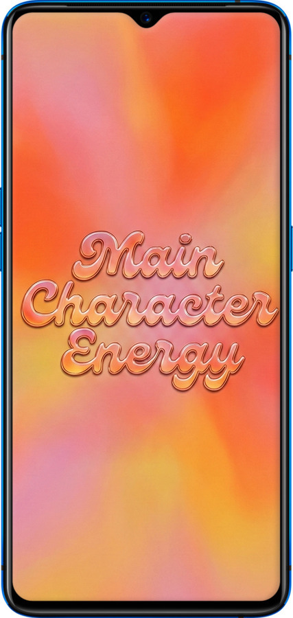 Силиконовый чехол Aura Gradient Main Character Energy Aesthetic Y2K для Realme X2 Pro - 6783u-1866 изображение 