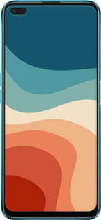 Силіконовий чехол У стилі ретро з хвилями для Realme X50 - 6531u-1894 изображение 