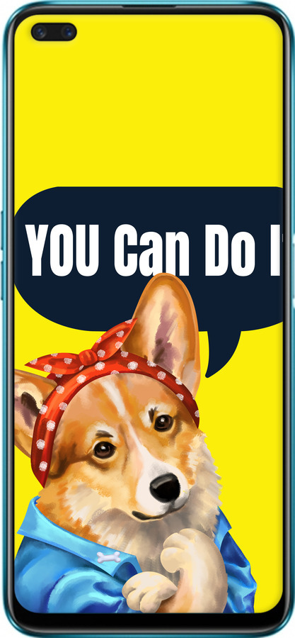 Силіконовий чехол чехол с корги You Can Do It для Realme X50 - 6184u-1894 изображение 