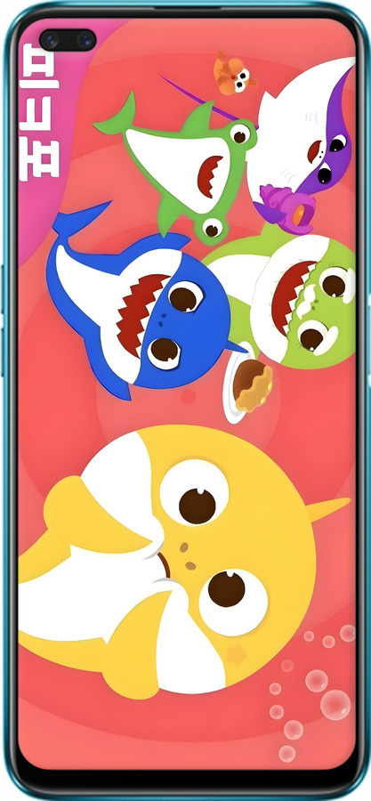 Силіконовий чехол Бейби Шаркс для Realme X50 - 6305u-1894 изображение 