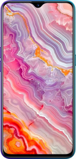 2D пластиковый чехол Мрамор 2 для Realme XT - 6307t-1868 изображение 
