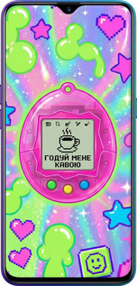 Силиконовый чехол Y2K Aesthetic Retro Pet: Годуй мене кавою для Realme XT - 6784u-1868 изображение 