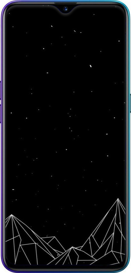 Силіконовий чехол Чорно білі абстрактні гори для Realme XT - 6437u-1868 изображение 