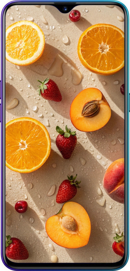 Силіконовий чехол Фрукти 3 для Realme XT - 6703u-1868 изображение 