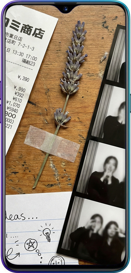 Силиконовый чехол Aesthetic Scrapbook Collage для Realme XT - 6773u-1868 изображение 