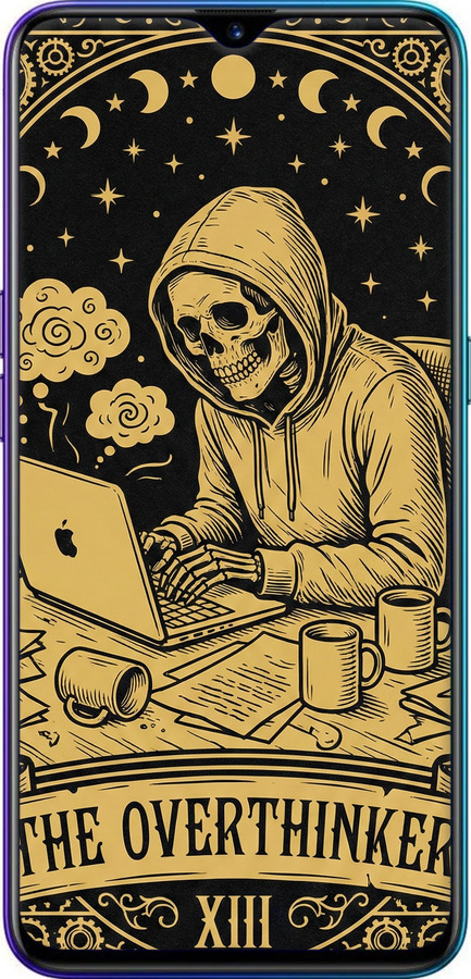 Силиконовый чехол The Overthinker для Realme XT - 6774u-1868 изображение 