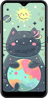 TPU чехол Милый котик для Samsung Galaxy A01 A015F - 6364b-1842 изображение 
