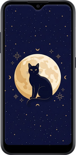 TPU чехол Cute Cat Celestial/Witchy для Samsung Galaxy A01 A015F - 6787b-1842 изображение 