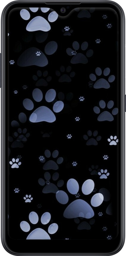 TPU чехол С синими отпечатками лап для Samsung Galaxy A01 A015F - 6441b-1842 изображение 