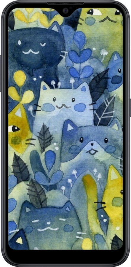 TPU чехол Із зображенням котячого лісу для Samsung Galaxy A01 A015F - 6447b-1842 изображение 