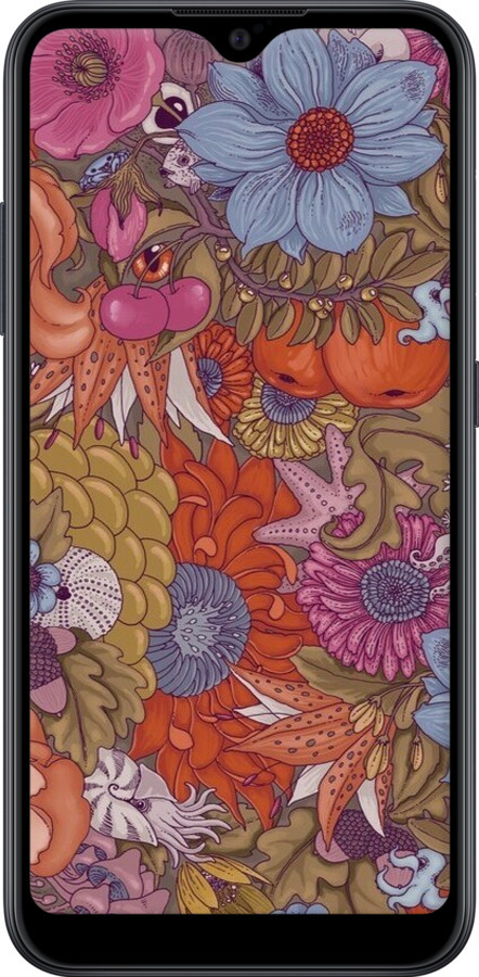 TPU чехол Абстрактные цветы для Samsung Galaxy A01 A015F - 6526b-1842 изображение 