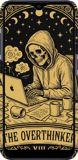 3D пластиковий матовий чехол The Overthinker для Samsung Galaxy A01 A015F - 6774m-1842 изображение 