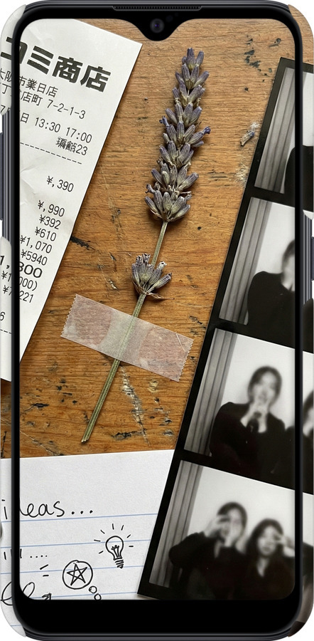 3D пластиковый матовый чехол Aesthetic Scrapbook Collage для Samsung Galaxy A01 A015F - 6773m-1842 изображение 