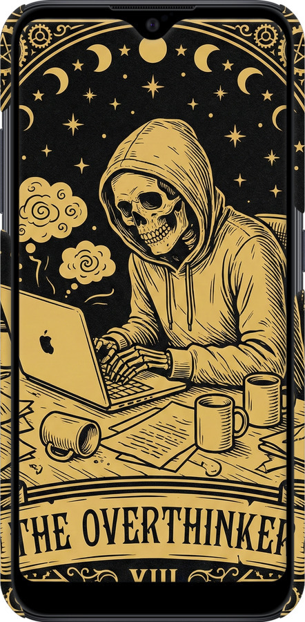 3D пластиковий матовий чехол The Overthinker для Samsung Galaxy A01 A015F - 6774m-1842 изображение 