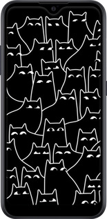 2D пластиковый чехол С изображением кошек для Samsung Galaxy A01 A015F - 6470t-1842 изображение 