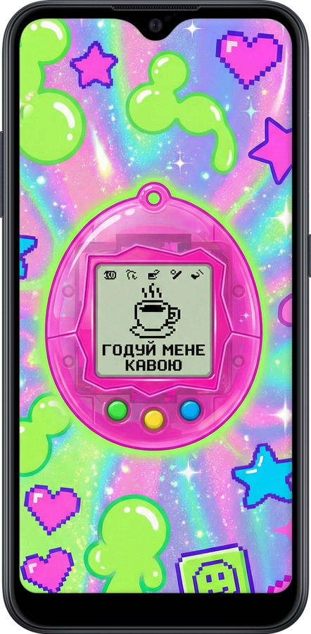 Силиконовый чехол Y2K Aesthetic Retro Pet: Годуй мене кавою для Samsung Galaxy A01 A015F - 6784u-1842 изображение 