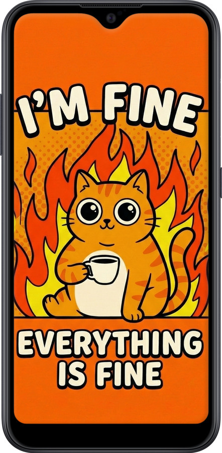 2D пластиковий чехол Funny Cat для Samsung Galaxy A01 A015F - 6786t-1842 изображение 