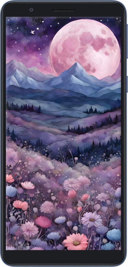 TPU чехол Ніч місяць арт для Samsung Galaxy A01 Core A013F - 6319b-2065 изображение 
