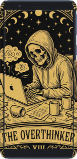 3D пластиковый матовый чехол The Overthinker для Samsung Galaxy A01 Core A013F - 6774m-2065 изображение 