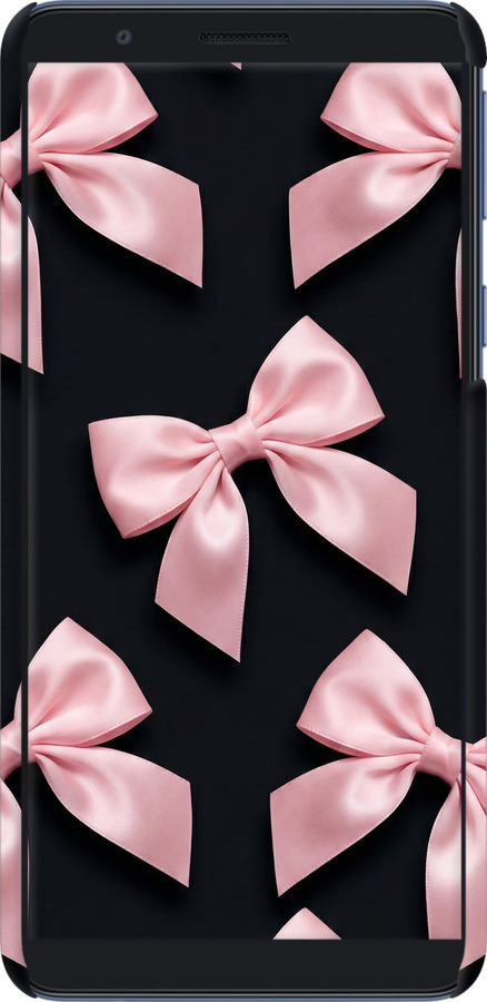 3D пластиковый матовый чехол Coquette Ribbons Dark Coquette для Samsung Galaxy A01 Core A013F - 6767m-2065 изображение 