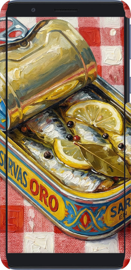 3D пластиковый матовый чехол Vintage Sardine Tin Phone для Samsung Galaxy A01 Core A013F - 6772m-2065 изображение 