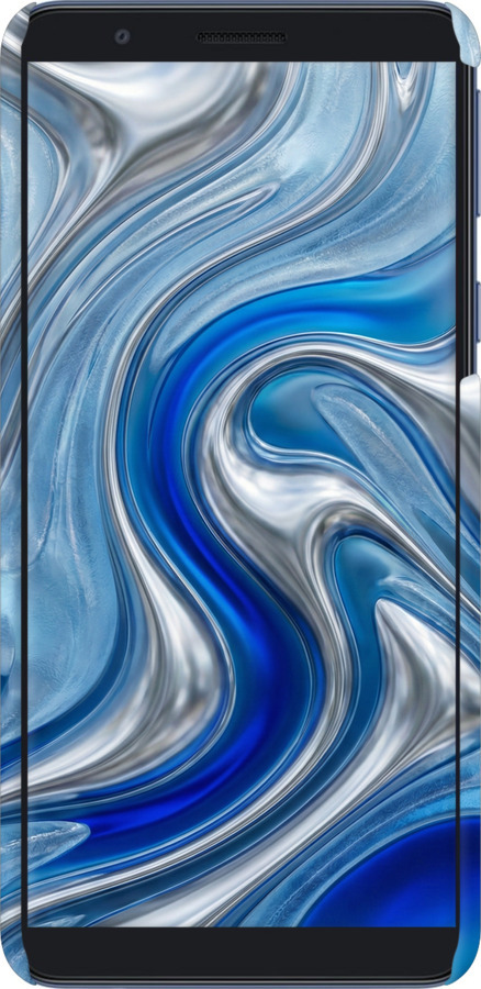 3D пластиковый матовый чехол Liquid Chrome для Samsung Galaxy A01 Core A013F - 6781m-2065 изображение 