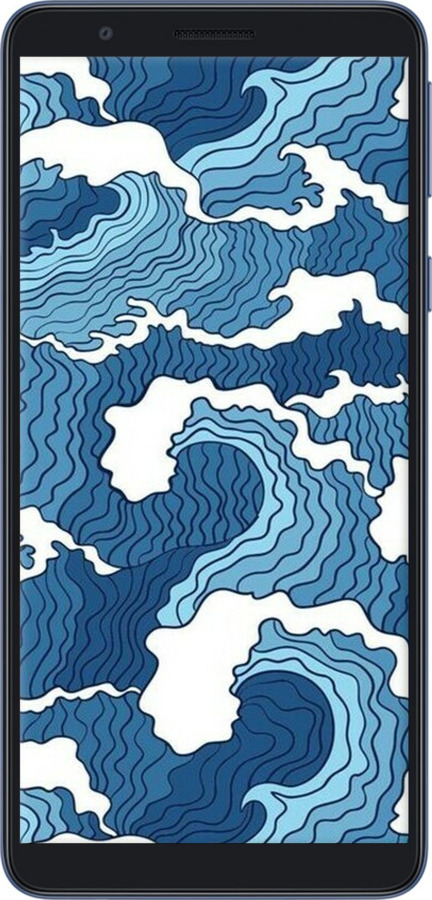 Силіконовий чехол Абстрактний малюнок морських хвиль для Samsung Galaxy A01 Core A013F - 6538u-2065 изображение 