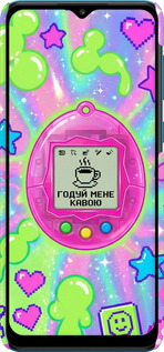 3D пластиковый матовый чехол Y2K Aesthetic Retro Pet: Годуй мене кавою для Samsung Galaxy A02 A022G - 6784m-2260 изображение 