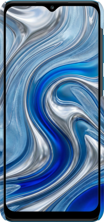 3D пластиковий матовий чехол Liquid Chrome для Samsung Galaxy A02 A022G - 6781m-2260 изображение 