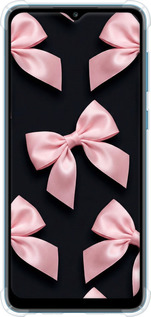 Силіконовий протиударний с посиленими кутами чехол Coquette Ribbons Dark Coquette для Samsung Galaxy A02 A022G - 6767sp-2260 изображение 