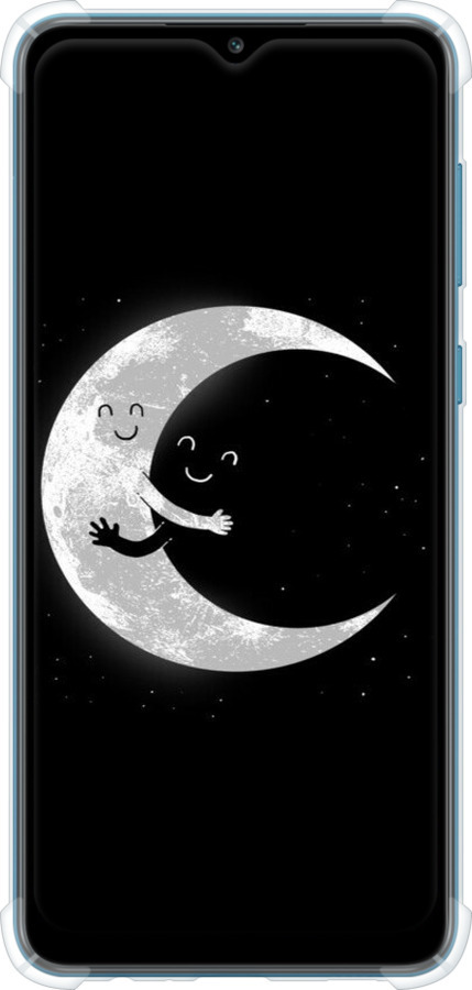 Силикон с усиленными углами чехол Лунные объятия для Samsung Galaxy A02 A022G - 6508sp-2260 изображение 