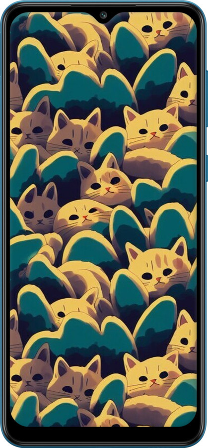 2D пластиковий чехол Із зображенням котиків для Samsung Galaxy A02 A022G - 6429t-2260 изображение 