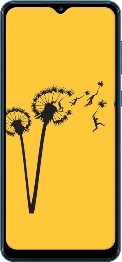 2D пластиковий чехол Мінімалізм кульбаби для Samsung Galaxy A02 A022G - 6449t-2260 изображение 
