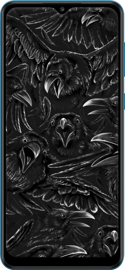 Силиконовый чехол Воронья ярость для Samsung Galaxy A02 A022G - 6474u-2260 изображение 